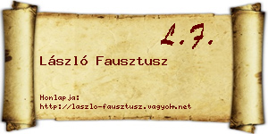 László Fausztusz névjegykártya